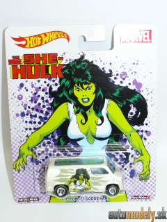 Hot Wheels - Custom '77 Dodge Van Marvel The Savage Shu-Hulk