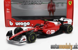 Bburago - FERRARI F1 SF-23 TEAM SCUDERIA FERRARI N 55 LAS VEGAS USA GP 2023 CARLOS SAINZ - 1:18
