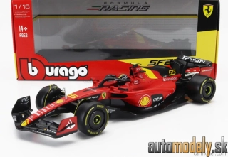 Bburago - FERRARI F1 SF-23 TEAM SCUDERIA FERRARI N 55 POLE POSITION 3rd MONZA ITALY GP 2023 CARLOS SAINZ - 1:18