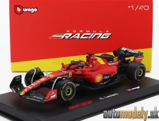 Bburago - FERRARI F1 SF-23 TEAM SCUDERIA FERRARI N 16 4th MONZA ITALY GP 2023 CHARLES LECLERC - 1:43