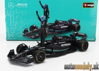 Bburago - MERCEDES GP - F1 W14 TEAM MERCEDES-AMG PETRONAS FORMULA ONE N 63 SEASON 2023 GEORGE RUSSELL - 1:24