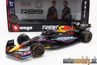 Bburago - RED BULL - F1 RB19 TEAM ORACLE RED BULL RACING N 1 WORLD CHAMPION WINNER MIAMI GP 2023 MAX VERSTAPPEN - 1:18