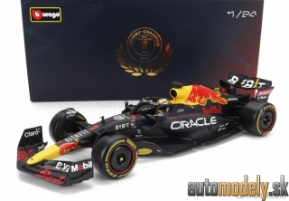 Bburago - RED BULL - F1 RB18 TEAM ORACLE RED BULL RACING N 1 WORLD CHAMPION SEASON 2022 MAX VERSTAPPE - 1:24