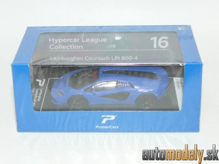 PosterCars - Lamborghini Countach LPI 800-4 Blue - 1:64