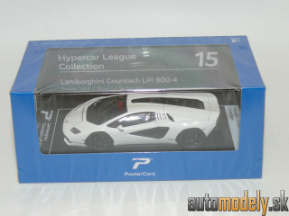PosterCars - Lamborghini Countach LPI 800-4 White - 1:64