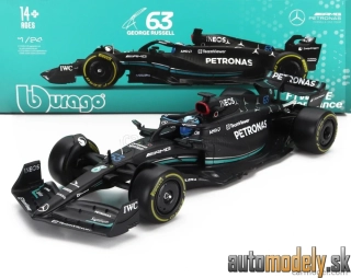 BURAGO - MERCEDES GP - F1 W14 TEAM MERCEDES-AMG PETRONAS FORMULA ONE N 63 SEASON 2023 GEORGE RUSSELL - 1:24