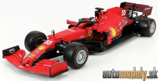 BURAGO - FERRARI - F1 SF21 TEAM SCUDERIA FERRARI MISSION WINNOW N 55 SEASON 2021 CARLOS SAINZ JR. - 1:18