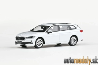 Abrex - Škoda Superb IV Combi (2023) Biela Purity - 1:43