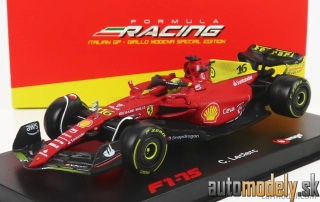 BURAGO - FERRARI - F1-75 SCUDERIA FERRARI N 16 2nd MONZA GP ITALY (POLE POSITION) 2022 CHARLES LECLERC - 1:43