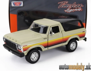 MOTOR-MAX - FORD USA - BRONCO HARD-TOP CLOSED 1978 - 1:24