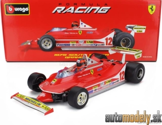 Bburago - FERRARI F1 312T4 N 12 WINNER SOUTH AFRICA GP KYALAMI (WITH PILOT) 1979 GILLES VILLENEUVE - 1:18