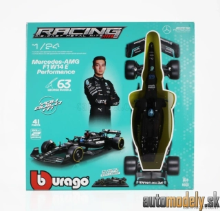 Bburago - MERCEDES GP - F1 W14 TEAM MERCEDES-AMG PETRONAS FORMULA ONE N 44 SEASON 2023 LEWIS HAMILTON - 1:24