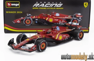 BURAGO - FERRARI - F1 SF-24 TEAM SCUDERIA FERRARI N 16 WINNER ITALY MONZA GP 2024 CHARLES LECLERC - 1:18