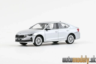 Abrex - Škoda Octavia IV FL (2024) strieborná brilliant metalíza - 1:43