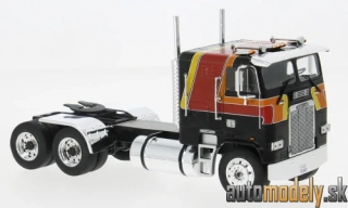 IXO - Freightliner FLA, schwarz/orange, 1993 - 1:43