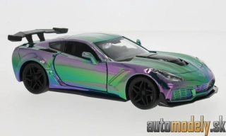 Motormax - Chevrolet Corvette ZR1, türkis, 2019 - 1:24