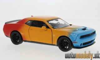 Motormax - Dodge Challenger Hellcat SRT, gelb/Dekor, 2018 - 1:24