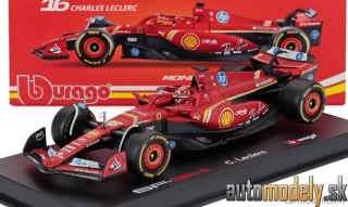BURAGO - FERRARI - F1 SF-24 TEAM SCUDERIA FERRARI N 16 WINNER MONACO GP 2024 CHARLES LECLERC - 1:43