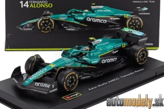 Bburago - ASTON MARTIN - F1 AMR25 TEAM ARAMCO COGNIZANT N 14 SEASON 2025 FERNANDO ALONSO - 1:43
