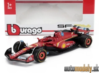 Bburago - FERRARI - F1 SF-24 TEAM SCUDERIA FERRARI N 16 WINNER MONACO GP 2024 CHARLES LECLERC - 1:43