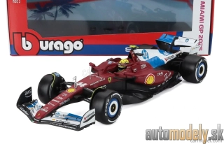 Bburago - F1 SF-25 TEAM SCUDERIA FERRARI HP N 44 MIAMI GP 2025 LEWIS HAMILTON - 1:18