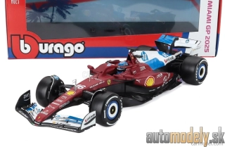 Bburago - F1 SF-25 TEAM SCUDERIA FERRARI N 16 MIAMI GP 2025 CHARLES LECLERC - 1:18
