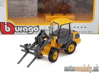 Burago - VOLVO - L25H RUSPA GOMMATA TRACTOR 2010 - 1:50