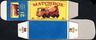 Replika Box - Matchbox Regular Wheels - No.21 Foden Concrete Truck