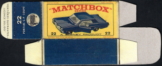 Replika Box - Matchbox Regular Wheels - No.22 Pontiac GP Coupe