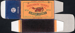 Replika Box - Matchbox Regular Wheels - No.24 Excavator
