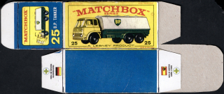 Replika Box - Matchbox Regular Wheels - No.25 B.P. Tanker