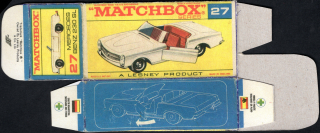 Replika Box - Matchbox Regular Wheels - No.27 Mercedes Benz 230 SL