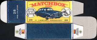 Replika Box - Matchbox Regular Wheels - No.28 Mark Ten Jaguar
