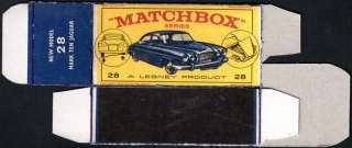 Replika Box - Matchbox Regular Wheels - No.28 Mark Ten Jaguar