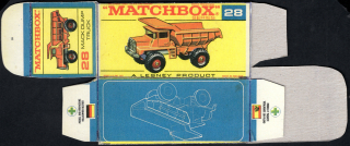 Replika Box - Matchbox Regular Wheels - No.28 Mack Dump Truck