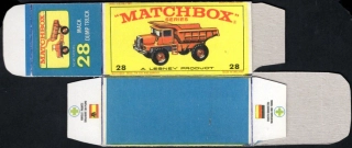 Replika Box - Matchbox Regular Wheels - No.28 Mack Dump Truck