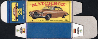 Replika Box - Matchbox Regular Wheels - No.28 Mark Ten Jaguar