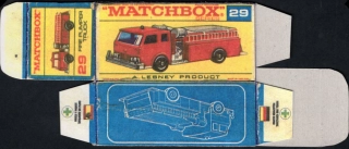 Replika Box - Matchbox Regular Wheels - No.29 Fire Pumper Truck