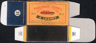 Replika Box - Matchbox Regular Wheels - No.31 American Ford STation Wagon