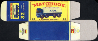 Replika Box - Matchbox Regular Wheels - No.32 Aral Tankwagen