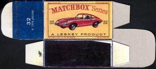 Replika Box - Matchbox Regular Wheels - No.32 E Type Jaguar