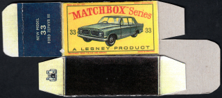Replika Box - Matchbox Regular Wheels - No.33 Ford Zephyr III