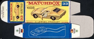 Replika Box - Matchbox Regular Wheels - No.33 Lamborghini Miura P400