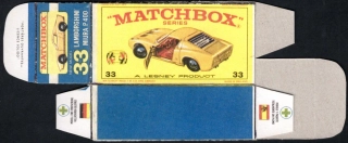 Replika Box - Matchbox Regular Wheels - No.33 Lamborghini Miura P400