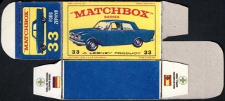 Replika Box - Matchbox Regular Wheels - No.33 Ford Zephyr