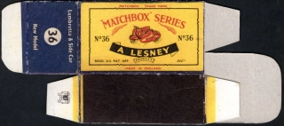 Replika Box - Matchbox Regular Wheels - No.36 Lambretta & Side Car