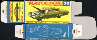 Replika Box - Matchbox Regular Wheels - No.36 Opel Diplomat