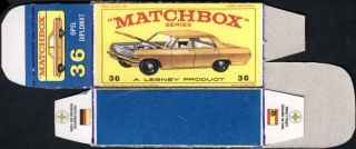 Replika Box - Matchbox Regular Wheels - No.36 Opel Diplomat