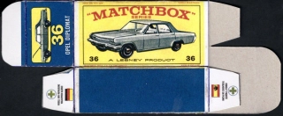 Replika Box - Matchbox Regular Wheels - No.36 Opel Diplomat
