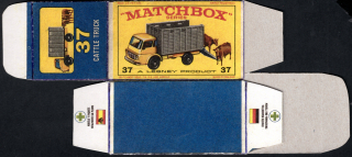 Replika Box - Matchbox Regular Wheels - No.37 Cattle Truck